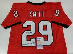 Christopher Smith Signed Georgia Bulldogs Jersey “2022 CFP Champs!” (JSA COA)