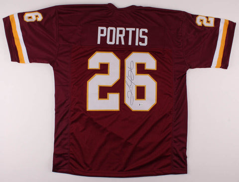 Clinton Portis Signed Washington Redskins Jersey (Beckett COA) 2×Pro Bowl R.B
