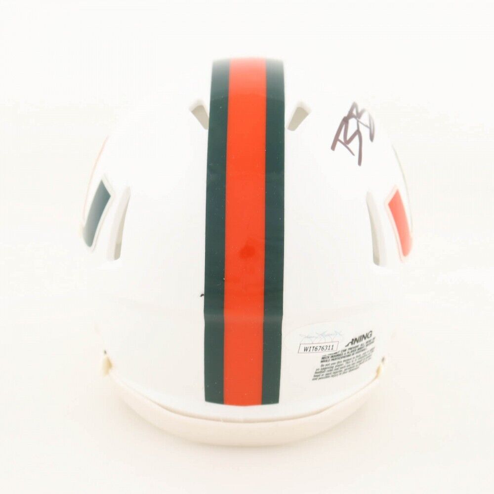 Bubba Bolden Signed Miami Hurricanes Speed Mini-Helmet (JSA COA) Seattle Seahawk