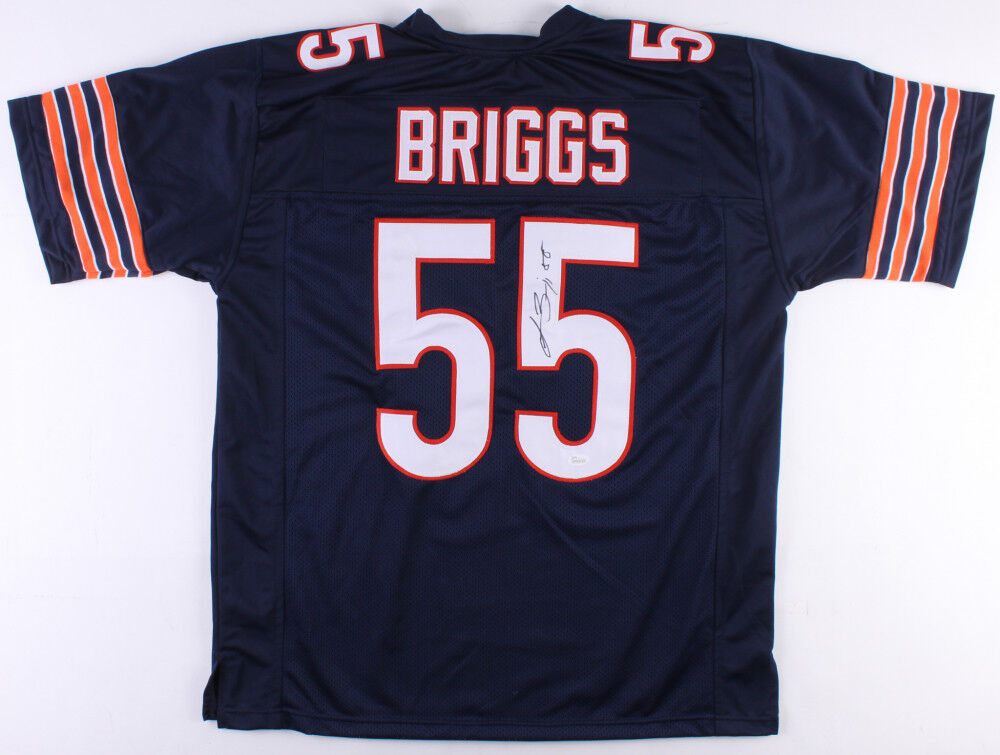 Lance Briggs Signed Bears Blue Jersey (JSA COA) 7×Pro Bowl (2005–2011)Linebacker