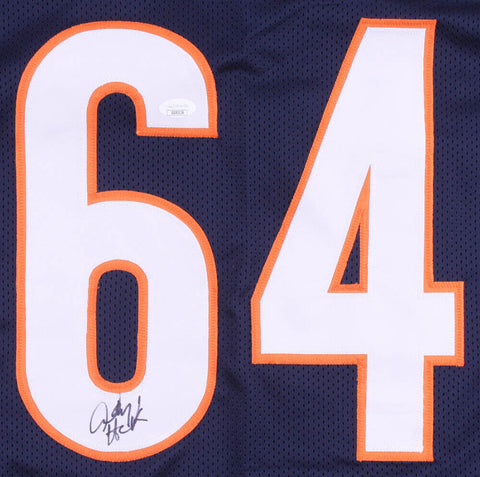 Andy Heck Signed Bears Jersey (JSA COA) Chicago Offensive Tackle (1994–1998)