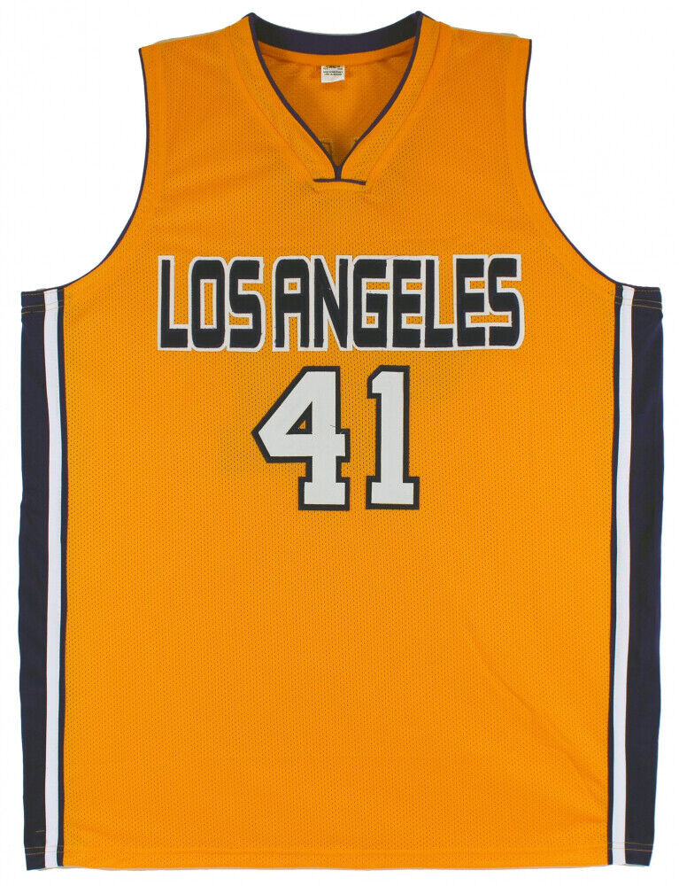 Glen Rice Signed Los Angeles Lakers Yellow Home Jersey (JSA COA) 3xNBA –