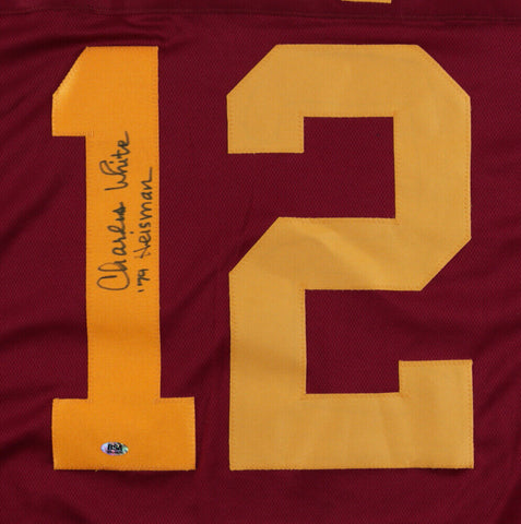 Charles White Signed USC Trojans Jersey Inscribed "'79 Heisman" (RSA Hologram)