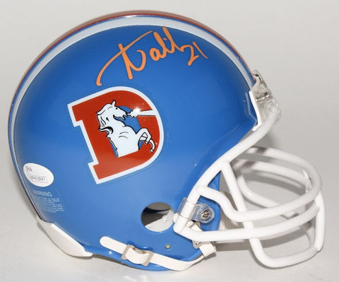 Aqib Talib Signed Denver Broncos Throwback Mini-Helmet (JSA) Super Bowl L Champ
