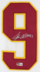 Jonathan Allen Signed Redskins Jersey (Beckett) 1st Rd Pick 2017 Draft DE/Bama