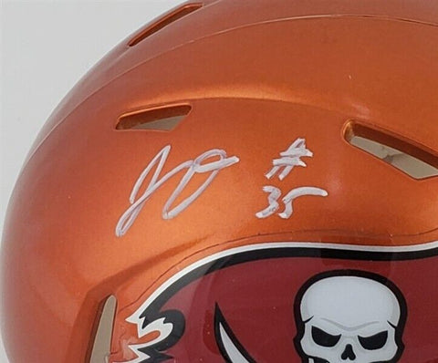Jamel Dean Signed Tampa Bay Buccaneers Flash Alternate Speed Mini Helmet JSA COA