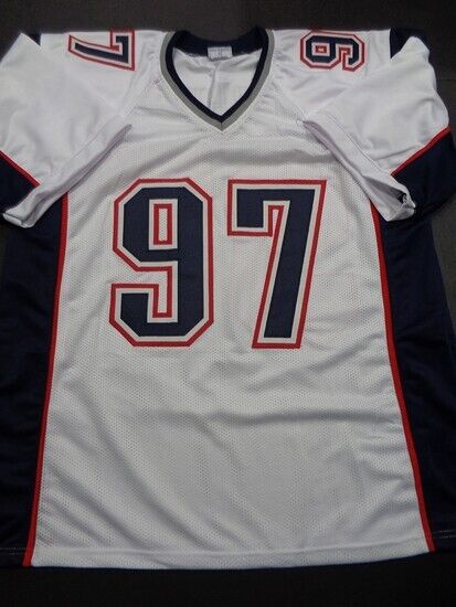 Jarvis Green Signed New England Patriots Jersey (JSA COA) 2xSuper