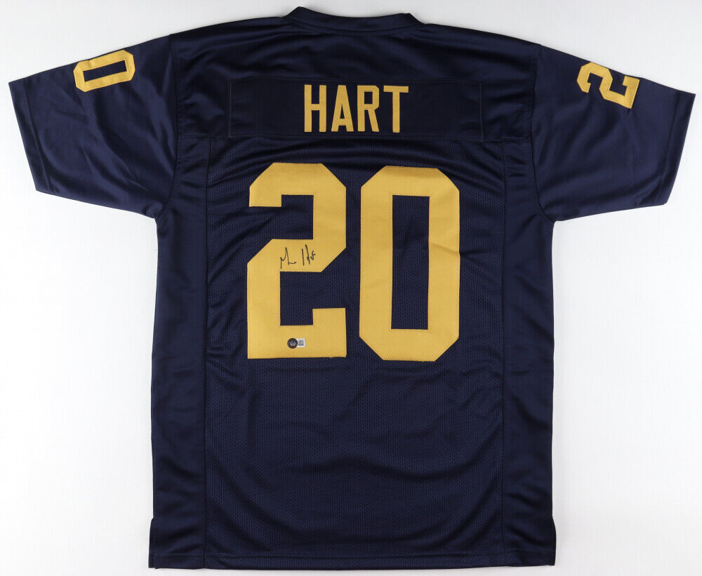 Mike Hart Signed Michigan Wolverines Jersey (Beckett) Former Colts Run –