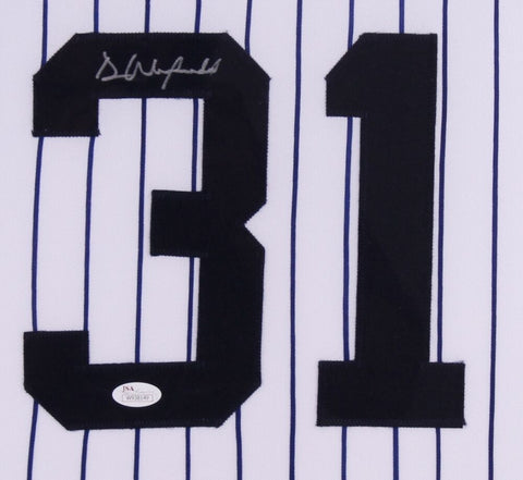 Dave Winfield Signed Yankees 35x43 Custom Framed Jersey (JSA) 12× All-Star