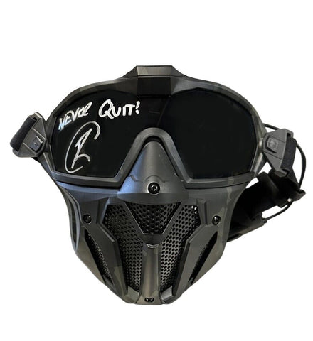 Robert O'Neill Signed Navy SEAL Tactical Mask Inscribed Never Quit! (PSA COA)