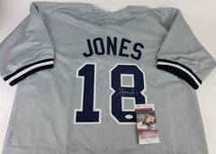Andruw Jones Signed New York Yankees Jersey (JSA COA) 10xGold Glove Award Winner