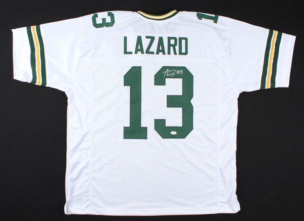 Allen Lazard Autographed Green Bay Packers Yellow NFL Football Jersey JSA