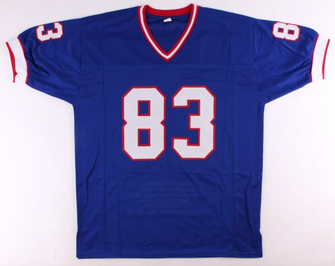 Andre Reed Signed Buffalo Bills Career Stat Jersey (MAB Hologram) 7×Pro Bowl W.R