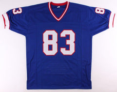 Andre Reed Signed Buffalo Bills Career Stat Jersey (MAB Hologram) 7×Pro Bowl W.R