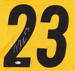 Joe Haden Signed Pittsburgh Steelers Throwback Jersey (Beckett) 3×Pro Bowl D.B.