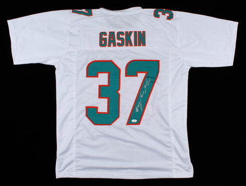 Myles Gaskin Signed Miami Dolphins Jersey (JSA COA) 2nd Year Washington Husky RB