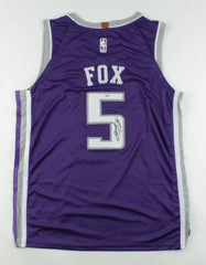 De'Aaron Fox Signed Sacramento Kings Custom Jersey (PSA/DNA Hologram)