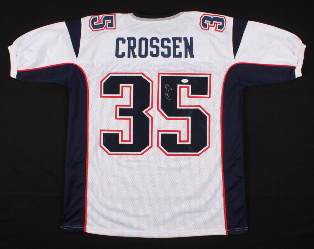 Keion Crossen Signed New England Patriots Jersey (JSA COA) Super