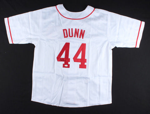 Adam Dunn Signed Cincinnati Reds Jersey (JSA COA) 462 MLB Home Runs / 1168 RBIs