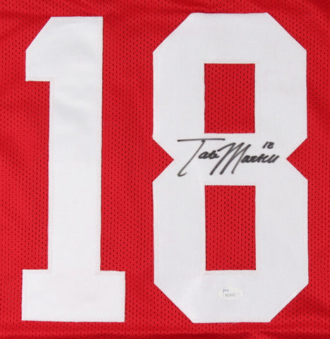 Tate Martell Signed Ohio State Buckeyes Red Jersey (JSA COA) OSU QB (2017–2018)