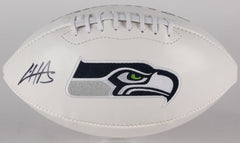Cliff Avril Signed Seahawks Logo Football (JSA COA) Super Bowl Champion (XLVIII)