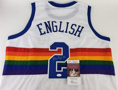 Alex English Signed Denver Nuggets Jersey (JSA COA) 8xNBA All-Star (1982–1989)