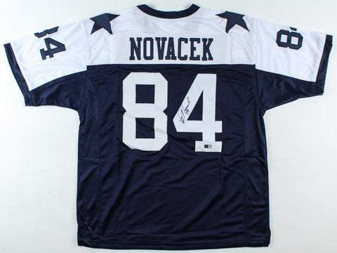 Jay Novacek Signed Dallas Cowboys Jersey (Tri Star Hologram) 3xSuper Bowl Champ