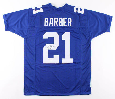 Tiki Barber Signed New York Giants Jersey (JSA COA) 3×Pro Bowl R.B 2004–2006