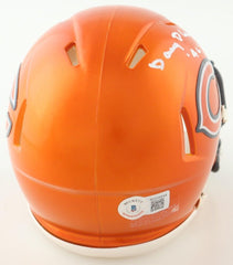 Doug Plank Signed Chicago Bears Mini Helmet (Beckett) 1975 Draft Pick Ohio State