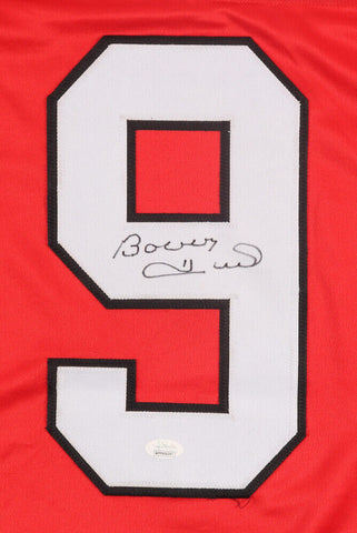 Bobby Hull Signed Red Chicago Blackhawks "The Golden Jet" Jersey (JSA Hologram)