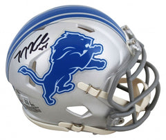 T. J. Hockenson Signed Detroit Lions Speed Mini Helmet (Beckett) Iowa Tight End