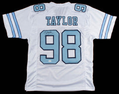 Lawrence Taylor Signed North Carolina Tar Heels Jersey (JSA COA) N Y Giants L.B