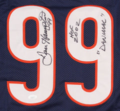 Dan Hampton Signed Chicago Bears Jersey Inscribed "HOF 2002" & "Danimal" JSA COA