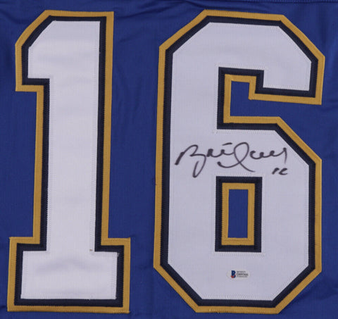 Brett Hull Signed St. Louis Blues Career Highlight Stat Jersey (Beckett Holo)