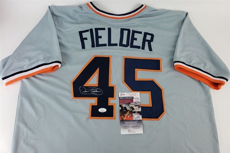 Cecil Fielder Signed Detroit Tigers Jersey (JSA COA) 3×All-Star 1990, –
