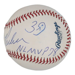 Dave "The Cobra" Parker Signed Baseball Inscribed NL MVP 78 (JSA COA) 7xAll Star