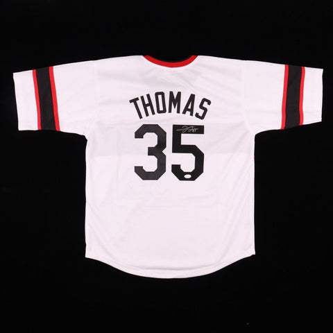 Frank Thomas Signed Chicago White Sox Jersey (Beckett COA) 500 HR Club Member