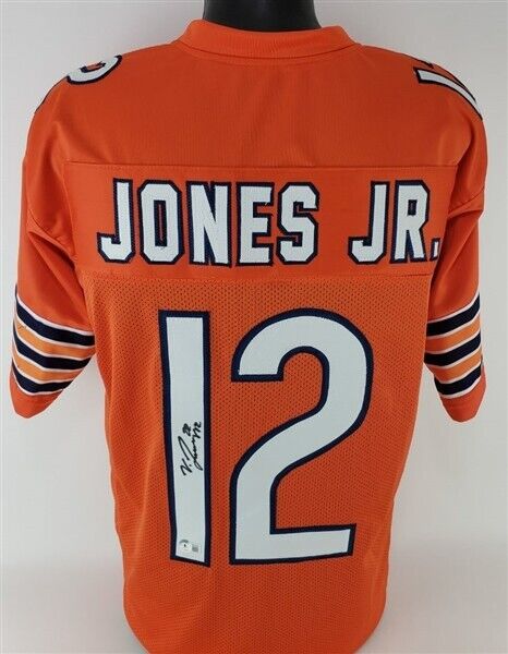 Velus Jones Jr. Signed Chicago Bears Jersey (Beckett) Rookie Wide Rece –