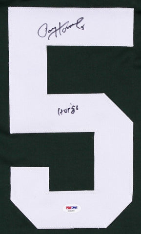 Paul Hornung Signed Packers Career Highlight Stat Jersey Inscribed "HOF '86" PSA