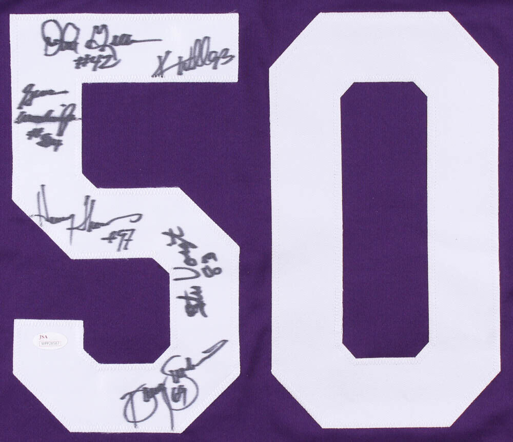 Minnesota Vikings Greatest Jersey Signed by (6) with Henry Thomas, John  Gilliam, Doug Sutherland, Gene Washington (JSA COA)