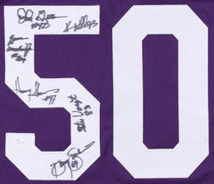 Minnesota Vikings "Greatest" Jersey Signed by (6) w Thomas, Gilliam,Sutherland +