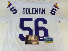 Chris Doleman Signed Vikings Jersey Inscribed "HOF 12"(Radtke COA) 8xPro Bowl DE