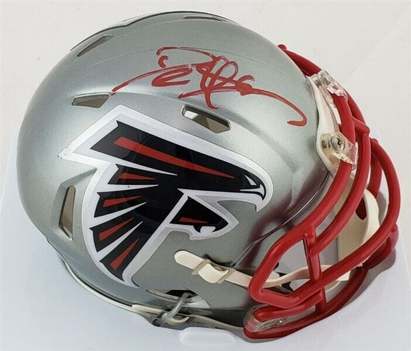 Jessie Tuggle Autographed Signed Auto Atlanta Falcons Throwback Mini Helmet  PSA