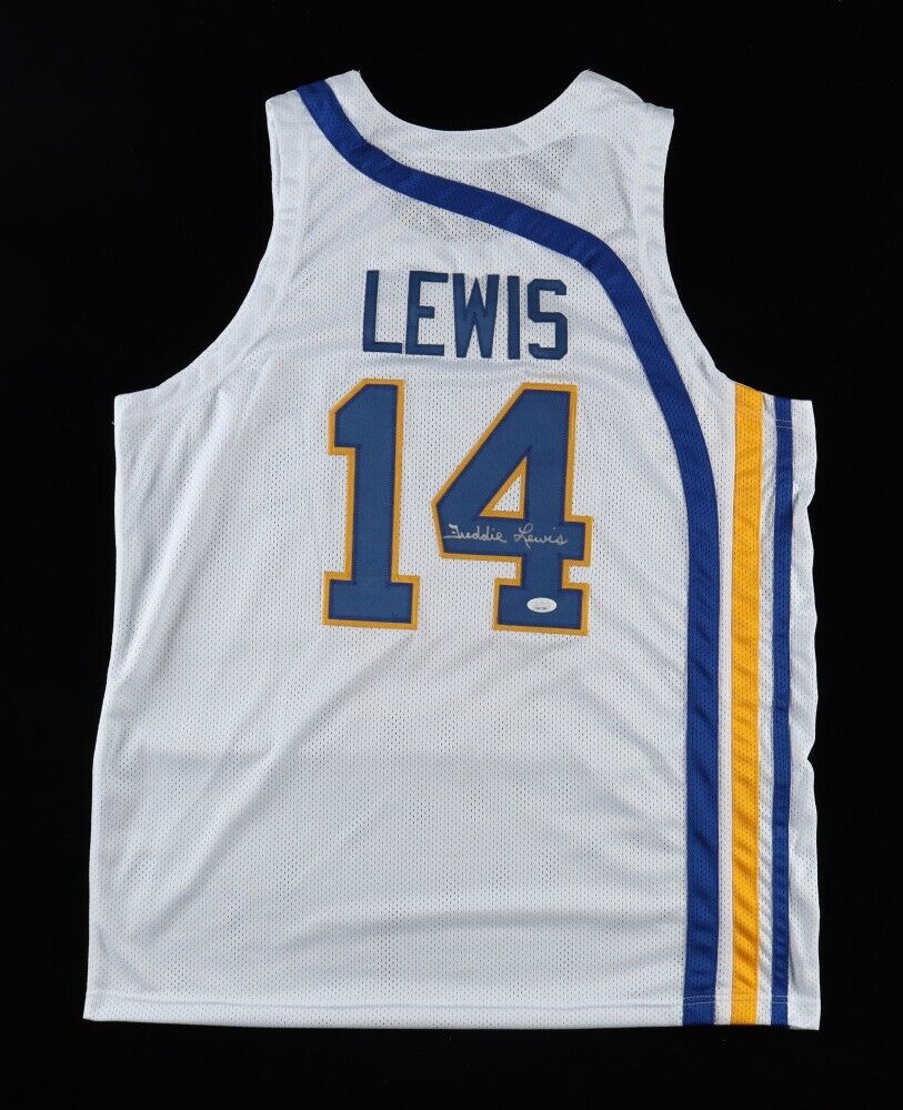Freddie Lewis Signed ABA Indiana Pacer Jersey (JSA COA) 3xABA Champ / Guard