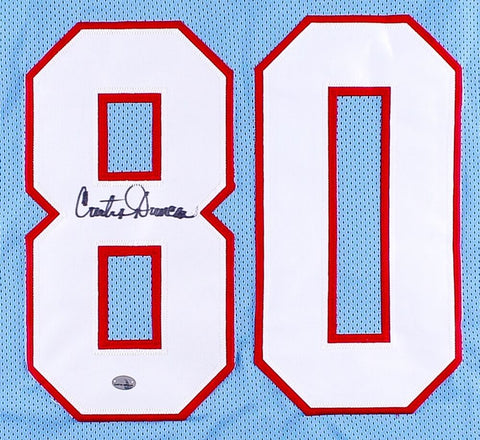 Curtis Duncan Signed Houston Oilers Jersey (GTSM COA) All Pro Wide Receiver