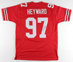 Cameron Heyward Signed Ohio State Buckeyes Jersey (Beckett COA) Steelers D.T.