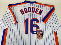 Dwight Gooden Signed New York Mets Jersey (JSA COA) 3xWorld Series Champion