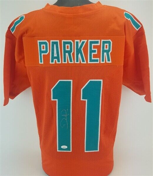 DeVante Parker Signed Miami Dolphins Orange Jersey (JSA COA) All Pro Receiver