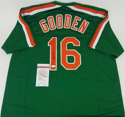 Dwight "Doc" Gooden Signed 1985 Green St. Patrick's Day Mets Jersey (JSA COA)