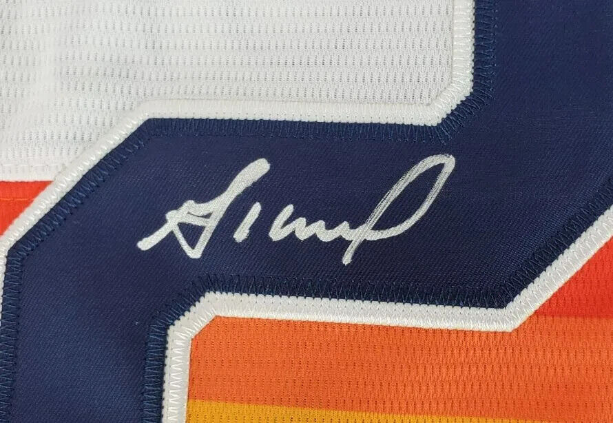 Jose Altuve Autographed/Signed Houston Astros Orange Custom Jersey